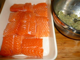 Salmon Fillet with Dill-Mustard-Honey topping Ronit Penso