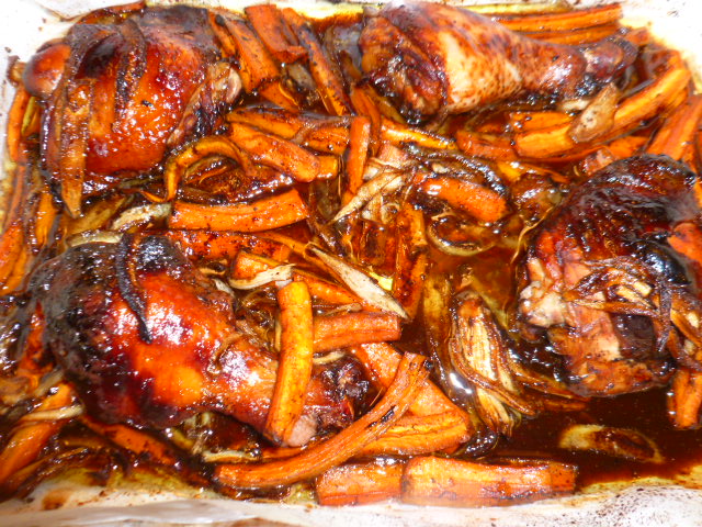 Roasted chicken balsamic vinegar date syrup marinade Ronit Penso