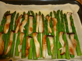 Asparagus, King Oyster Mushrooms and Goat cheese Tart Ronit Penso