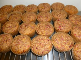 Cranberry, Orange, Almond and Banana Breakfast Muffins Ronit Penso