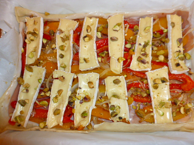Brie, Peppers and Prosciutto Tart Ronit Penso