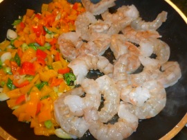 Shrimps with Peppers and Herbs, on Basmati Rice Ronit Penso