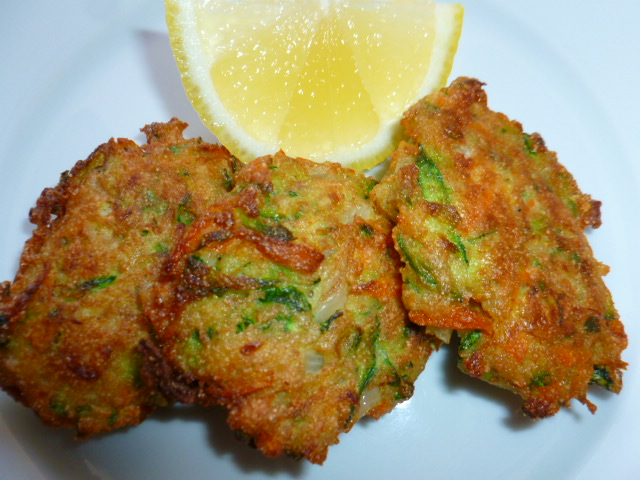 Zucchini, Carrots and Onion Fritters Ronit Penso