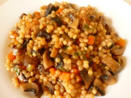 Israeli Couscous with Mushrooms Ronit Penso